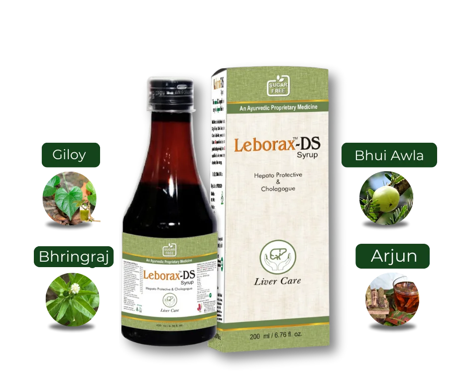 Leborax-DS Syrup | An Ayurvedic Proprietary Medicine | Hepato Protective & Cholagogue | 200 ml Syrup